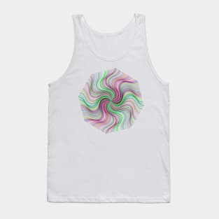 Pinwheel Vortex Maelstrom Whirlpool Cyclone Flower Tank Top